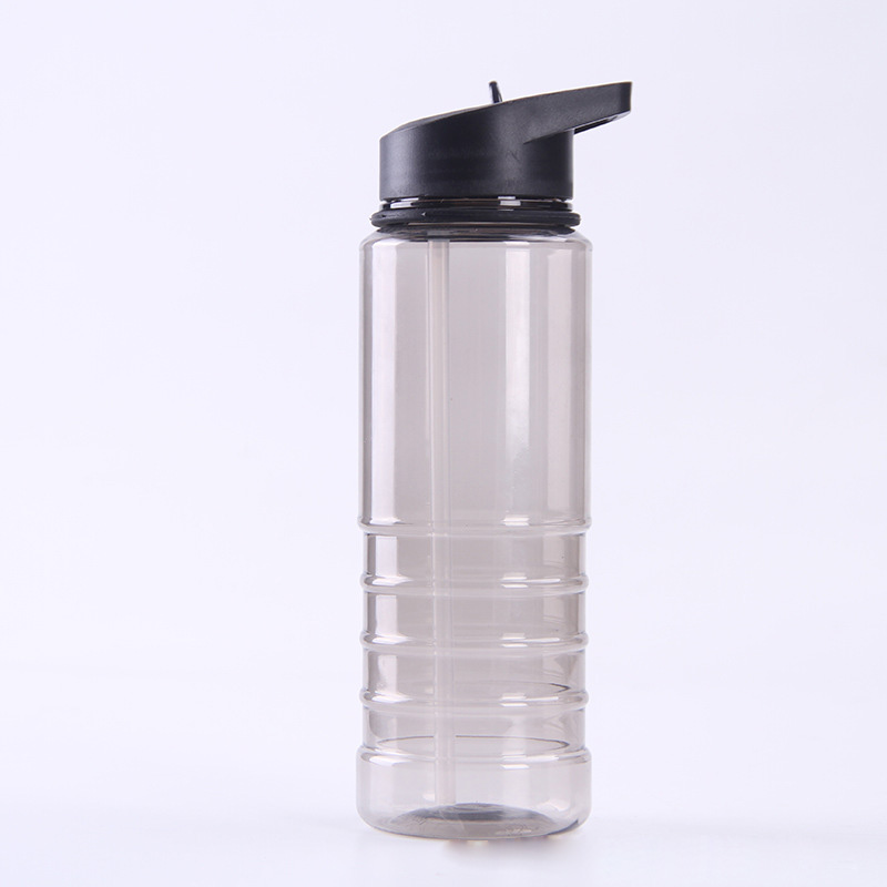 800ml Plastic Sports Bottle with Transparent Straw 27oz 6