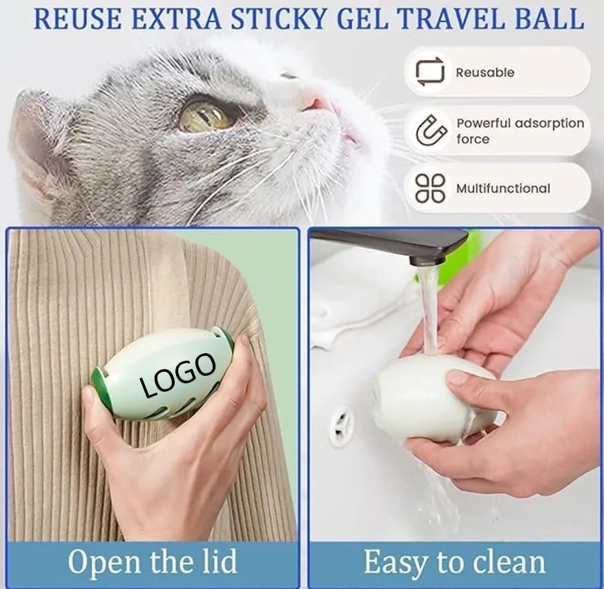 Portable Lint Roller for Sofa Carpet Clothes Pet Hair Remover Diatomite Adhesive 4