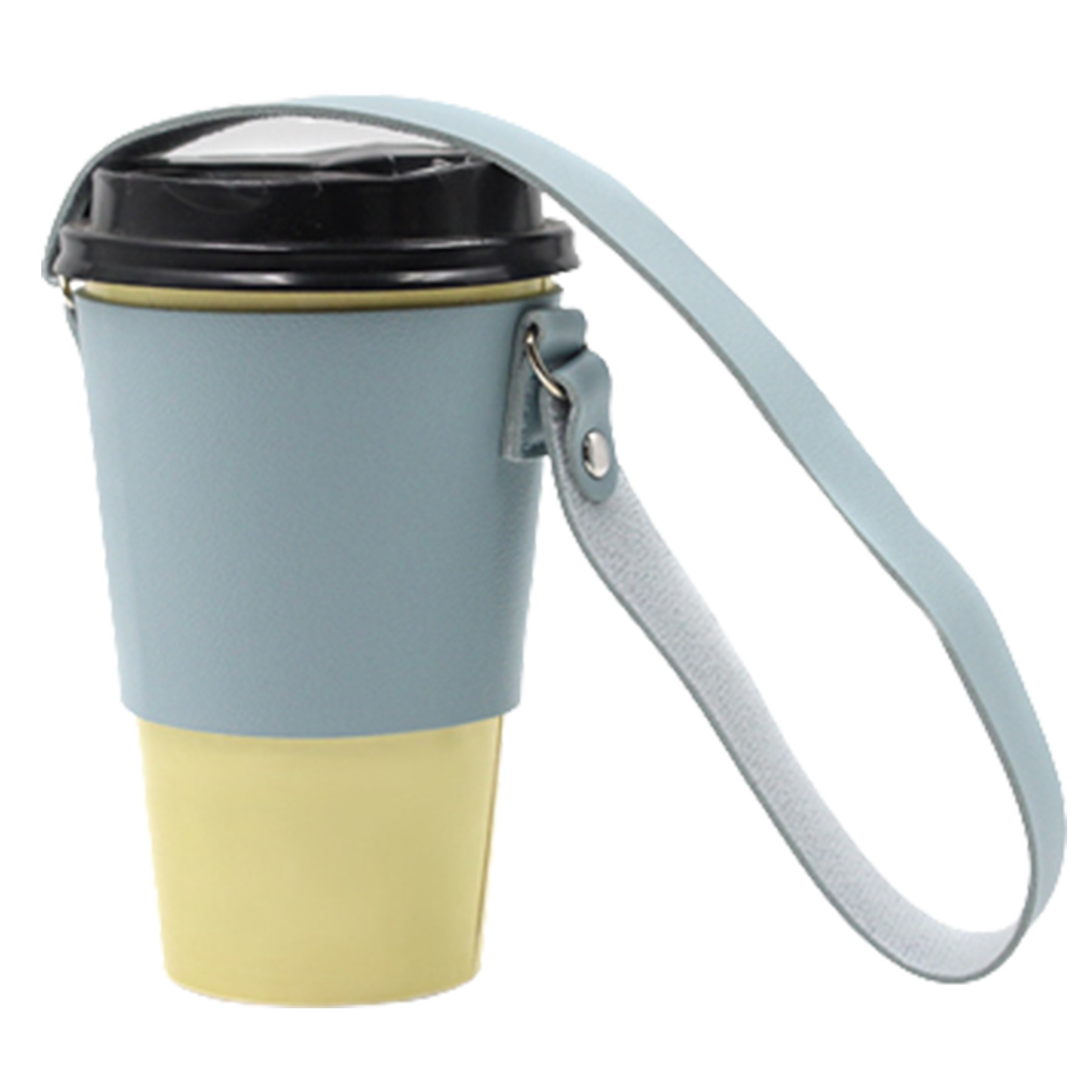 Leather Beverage Cup Holder Carrier 3