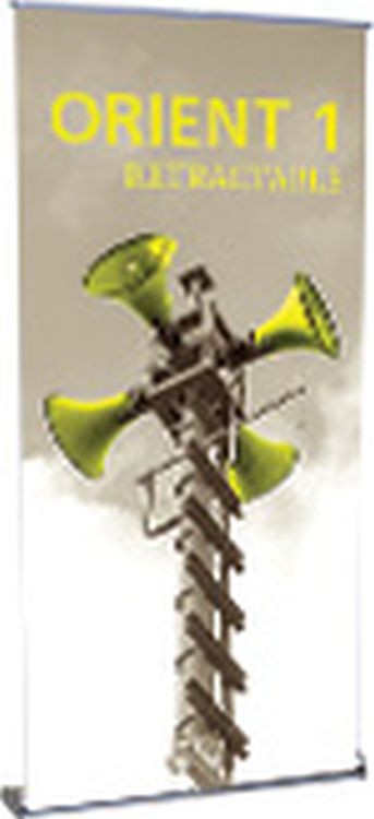 Orient 1000 Silver Retractable Banner Stand 2