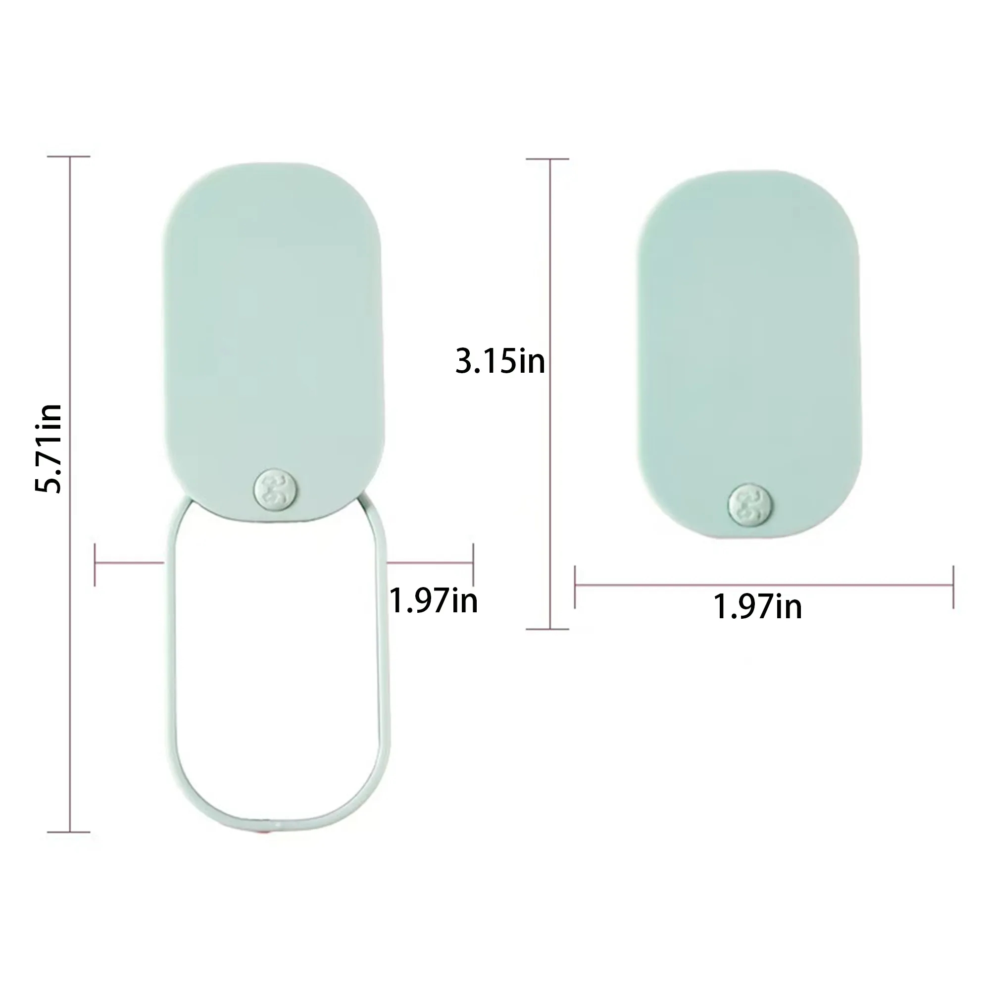 Square Rounded Corner Sliding Mirror With Customizable Logo 2