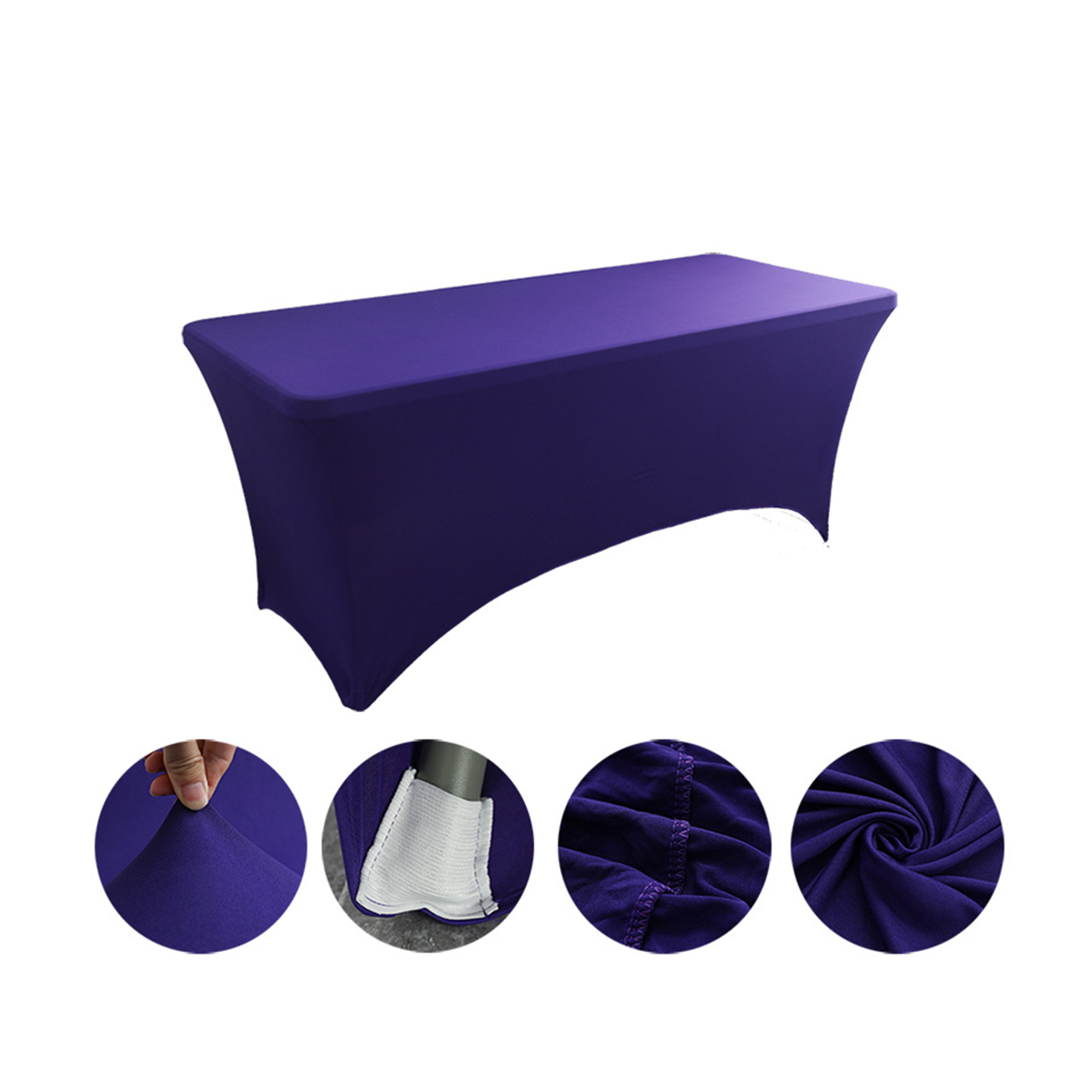 Six Foot Elastic Table Cover For Hotel And Restaurant Use 21