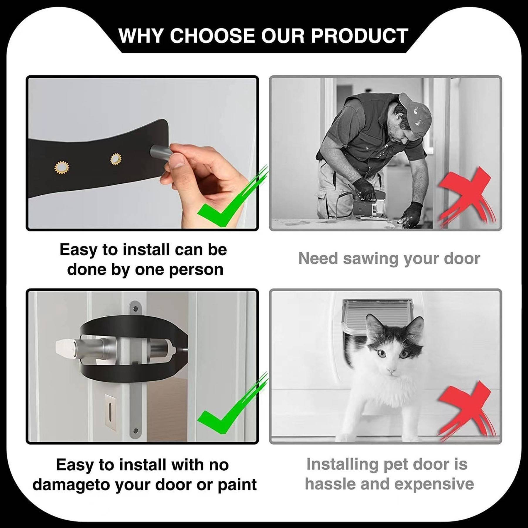 Cat Door Holder Latch 3