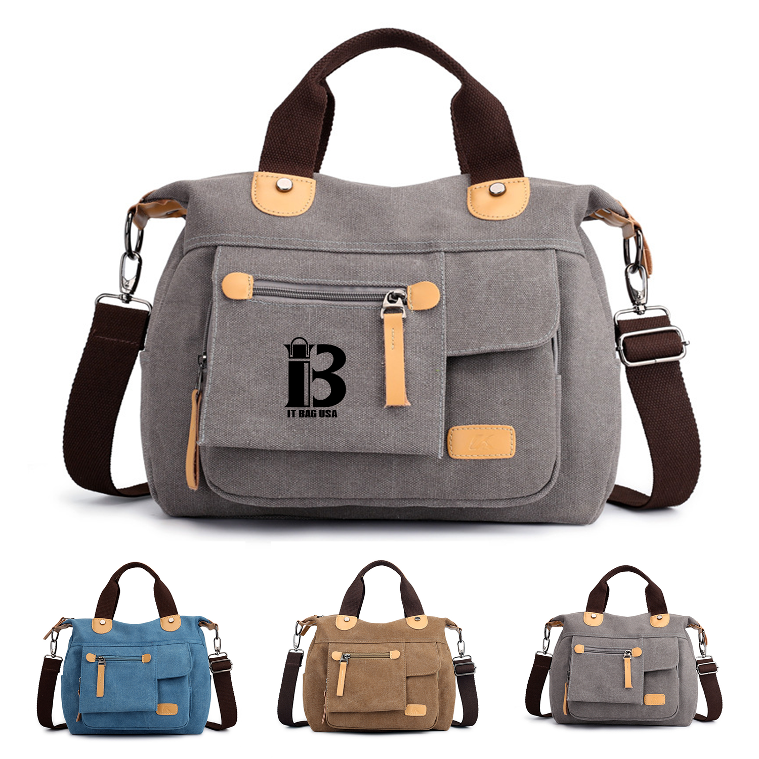 Lightweight Organizer Handbag With Multiple Pocket 2