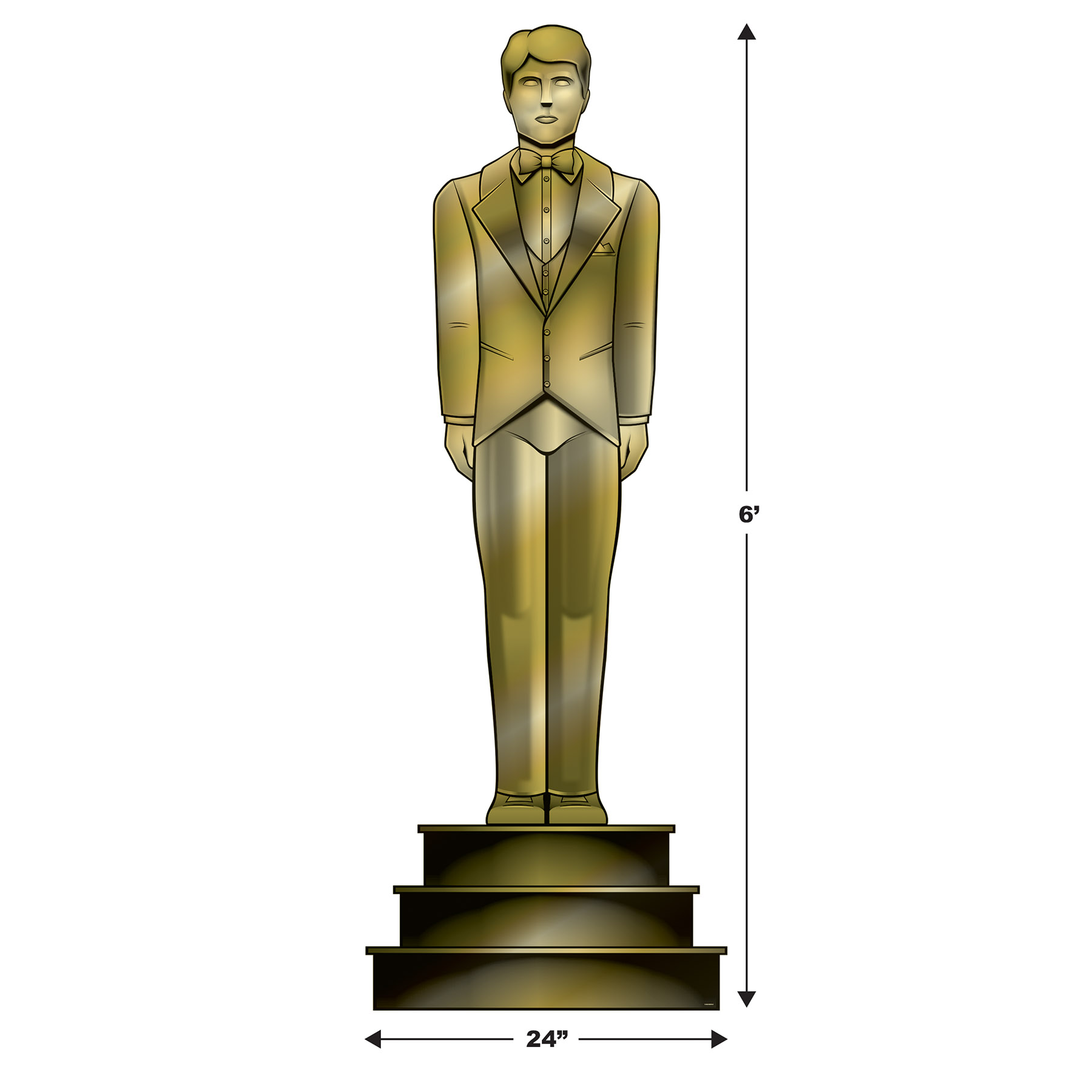 Red Carpet Male Statuette Stand-Up 2