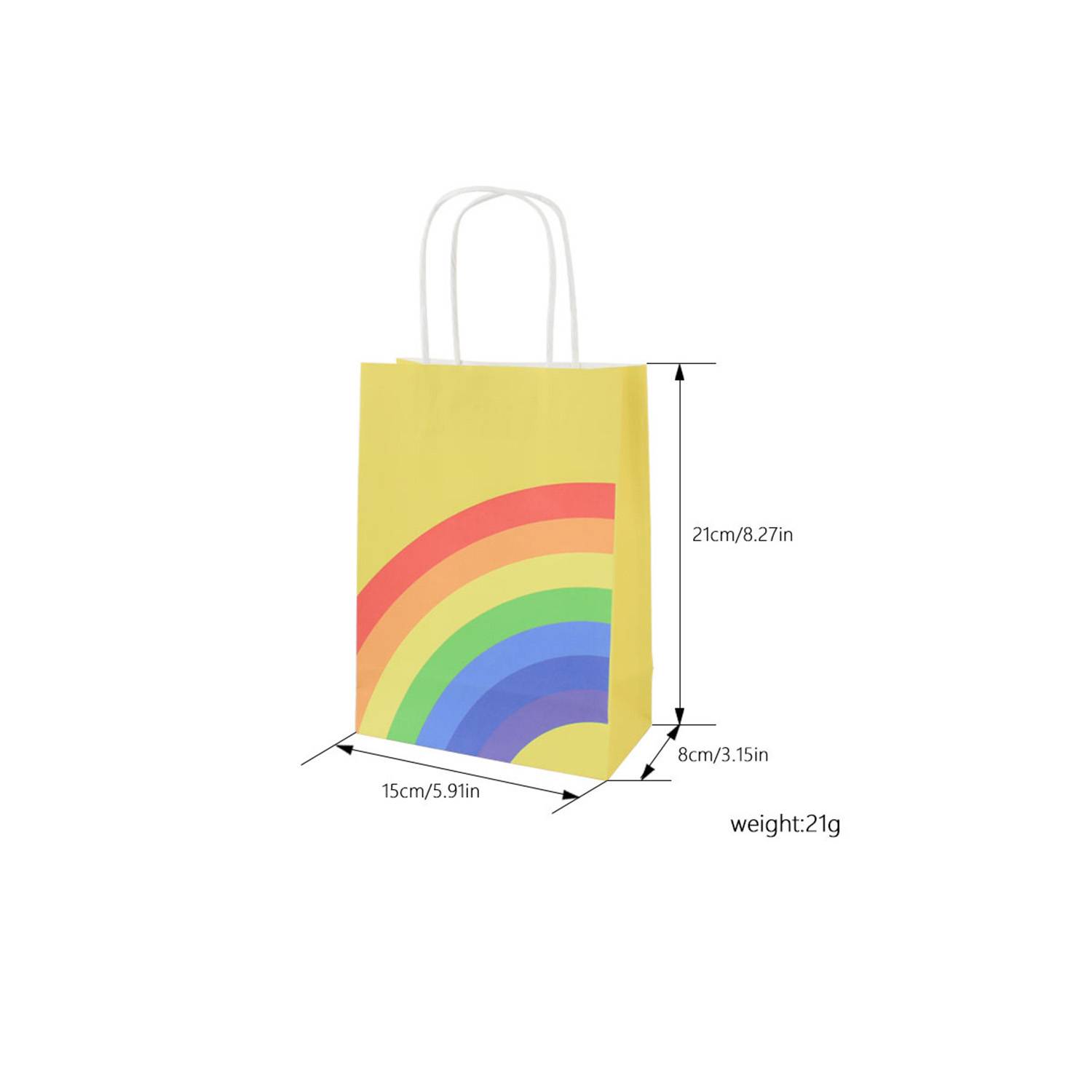 Kraft Paper Rectangular Tote Gift Bag 3