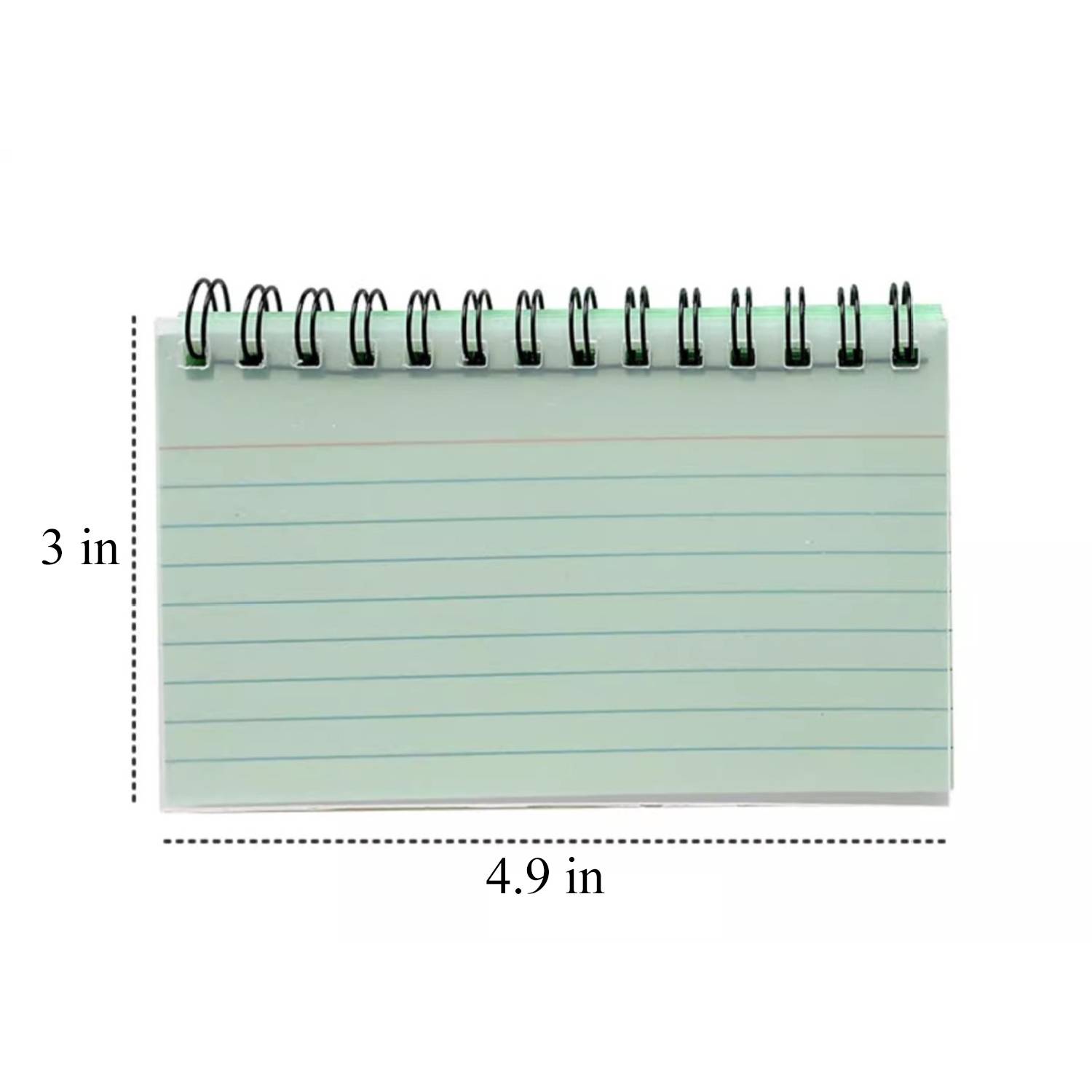 50 Sheets Tearable Spiral Bound Lined Index Cards 6