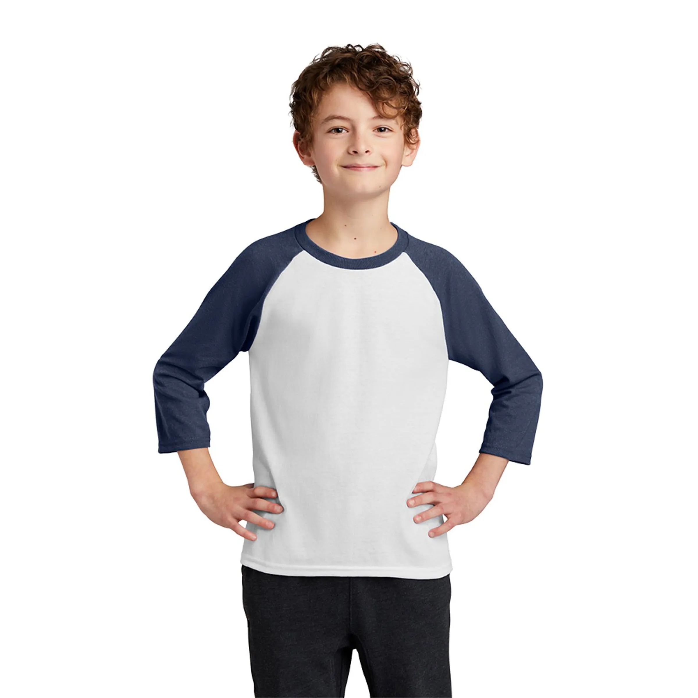 PORT & COMPANY(R) YOUTH CORE BLEND 3/4-SLEEVE RAGLAN TEE 10