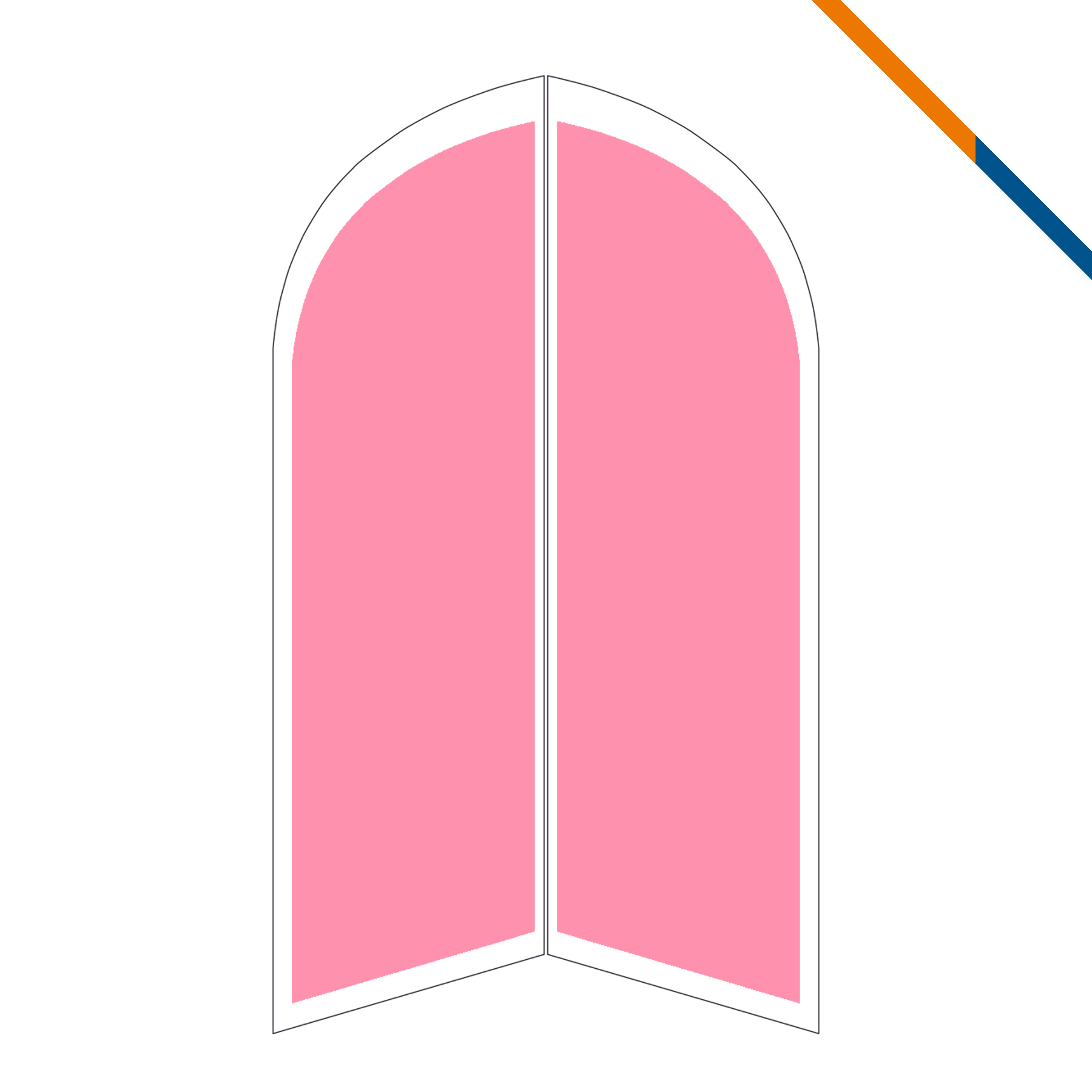 9' Bluet Double-Sided Angle Flag 3