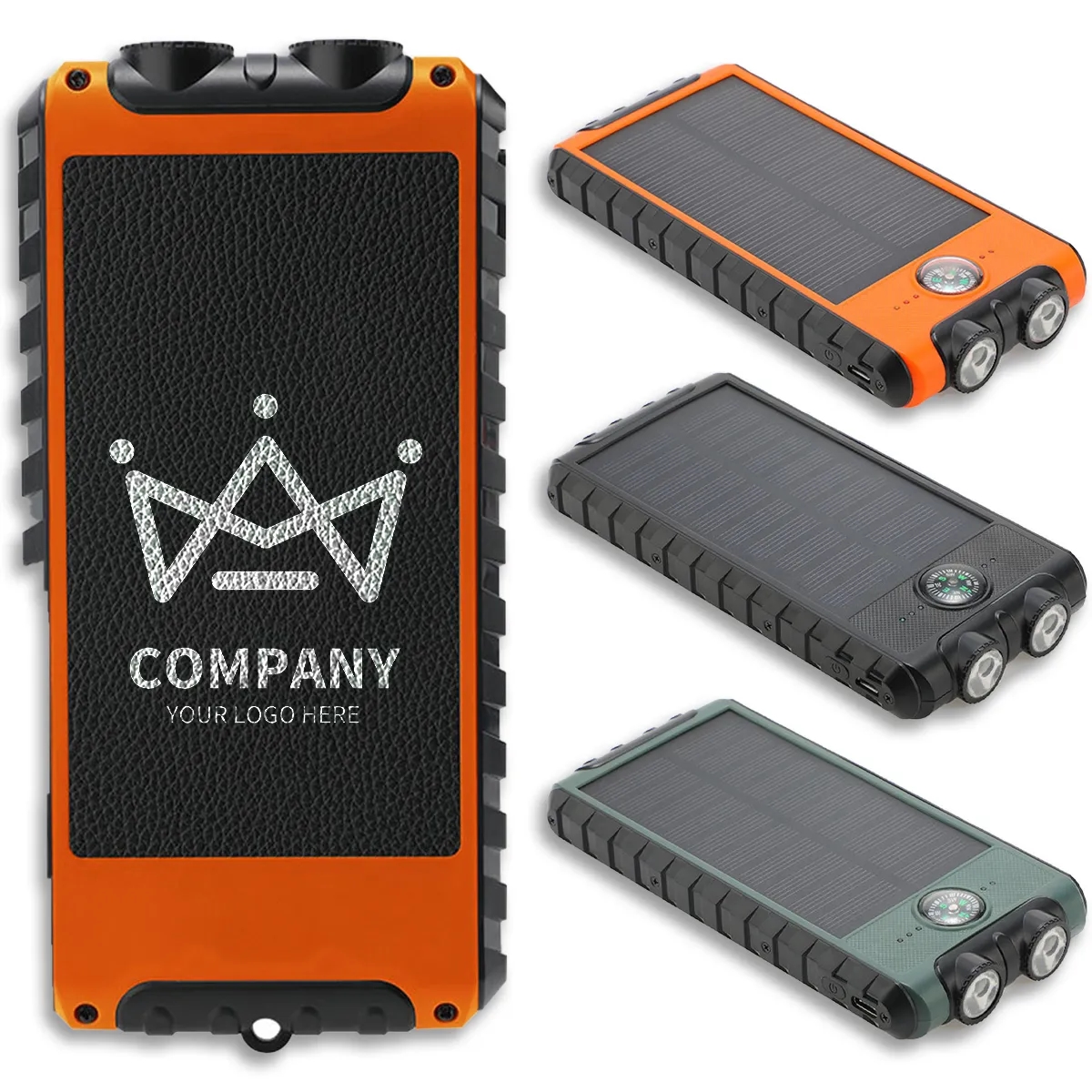 Outdoor Multifunctional Solar Power Bank With LED Light 2