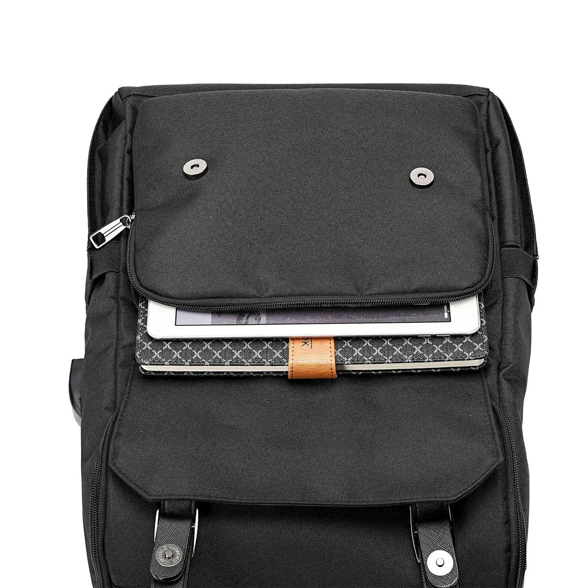 20L Waterproof Business Men'S Retro Office Laptop Backpack 11