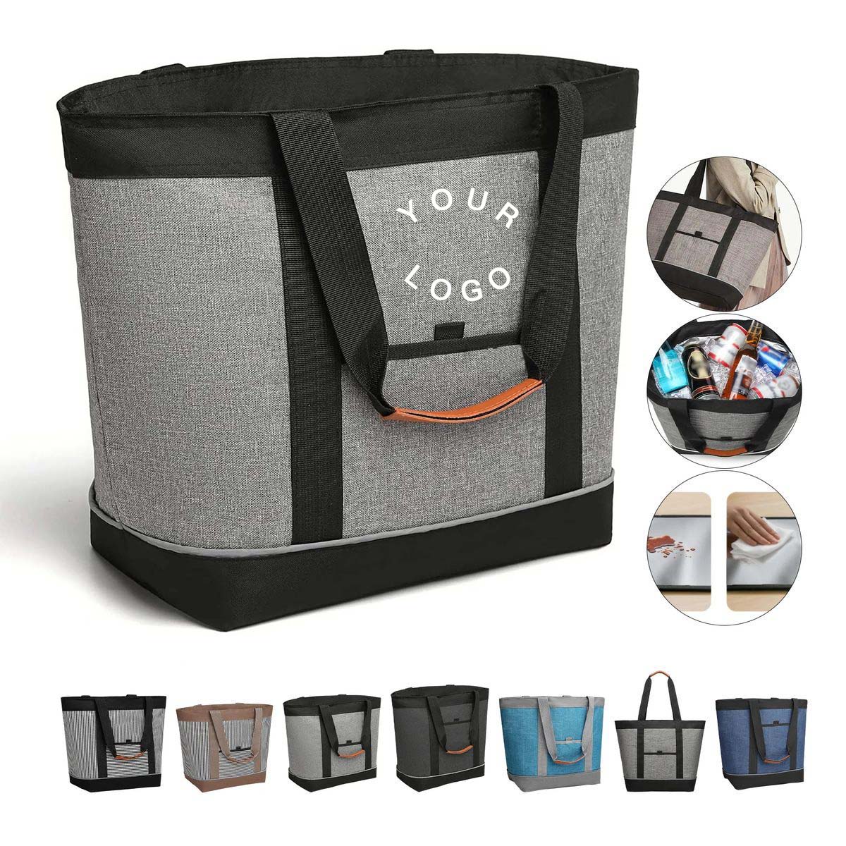 24L Portable Tote Cooler Bag for Picnics 4