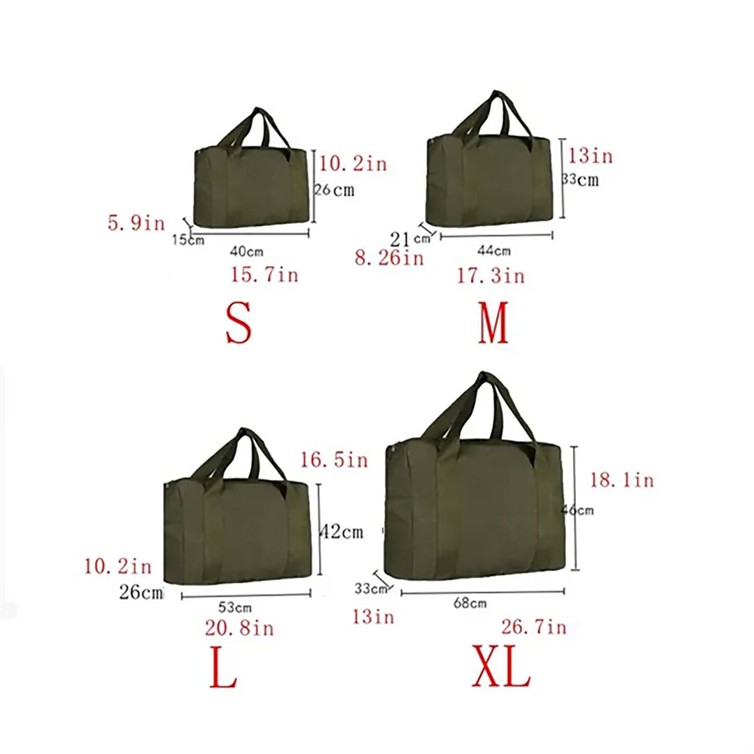 Washed Canvas Storage Duffel Bag 4