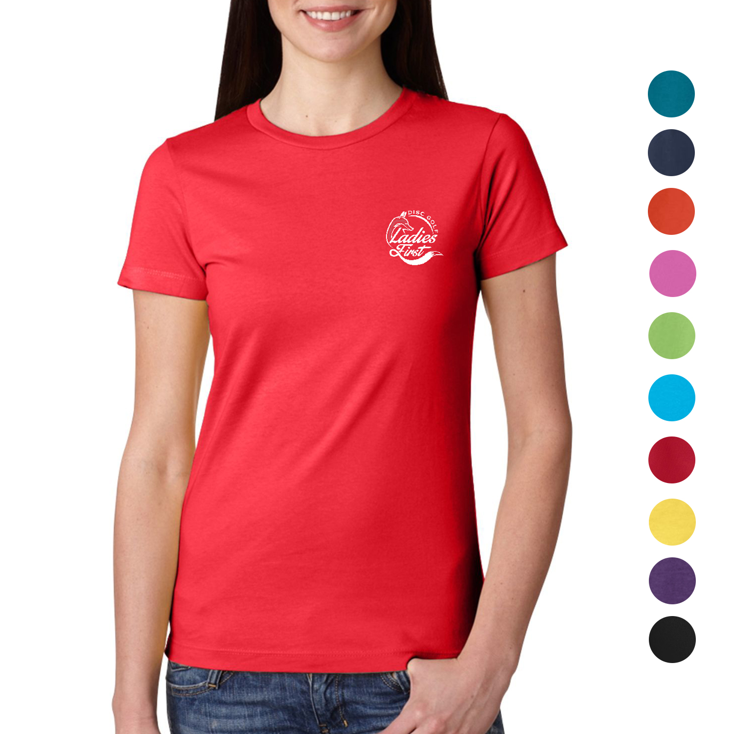 Next Level 4.3 oz. 100% Combed Cotton Ladies T-Shirt w/ Custom Imprint 2