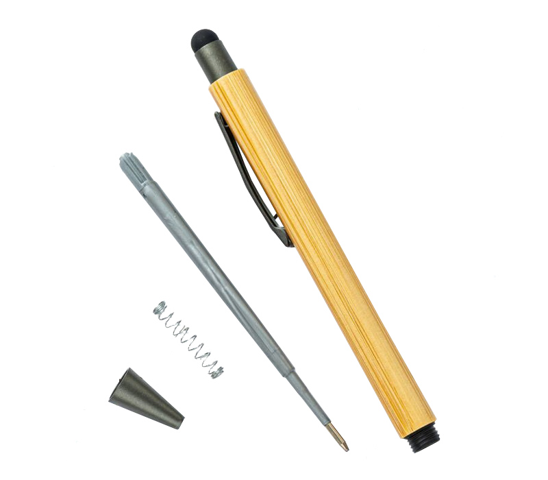 2-in-1 Eco-friendly Bamboo Pen with Stylus 4