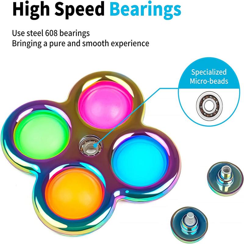 Four Bubbles Anti-stress Push Pop Sensory Fidget Spinner 2