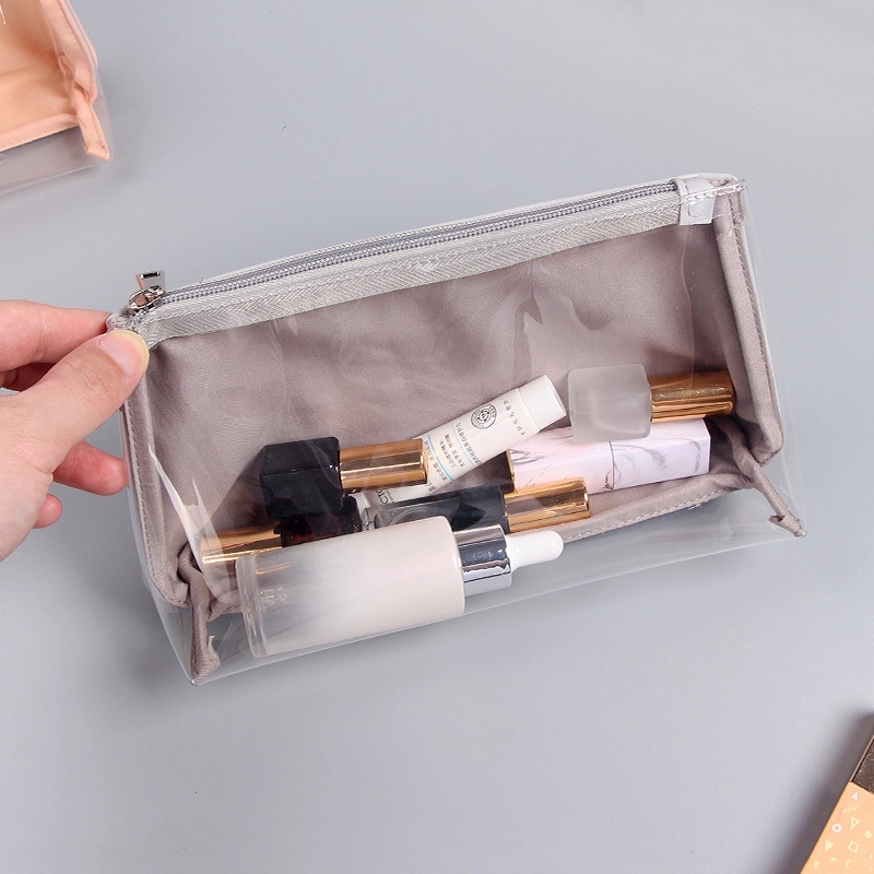 Transparent PVC Travel Makeup Pouch & Cosmetic Toiletry Bag 8