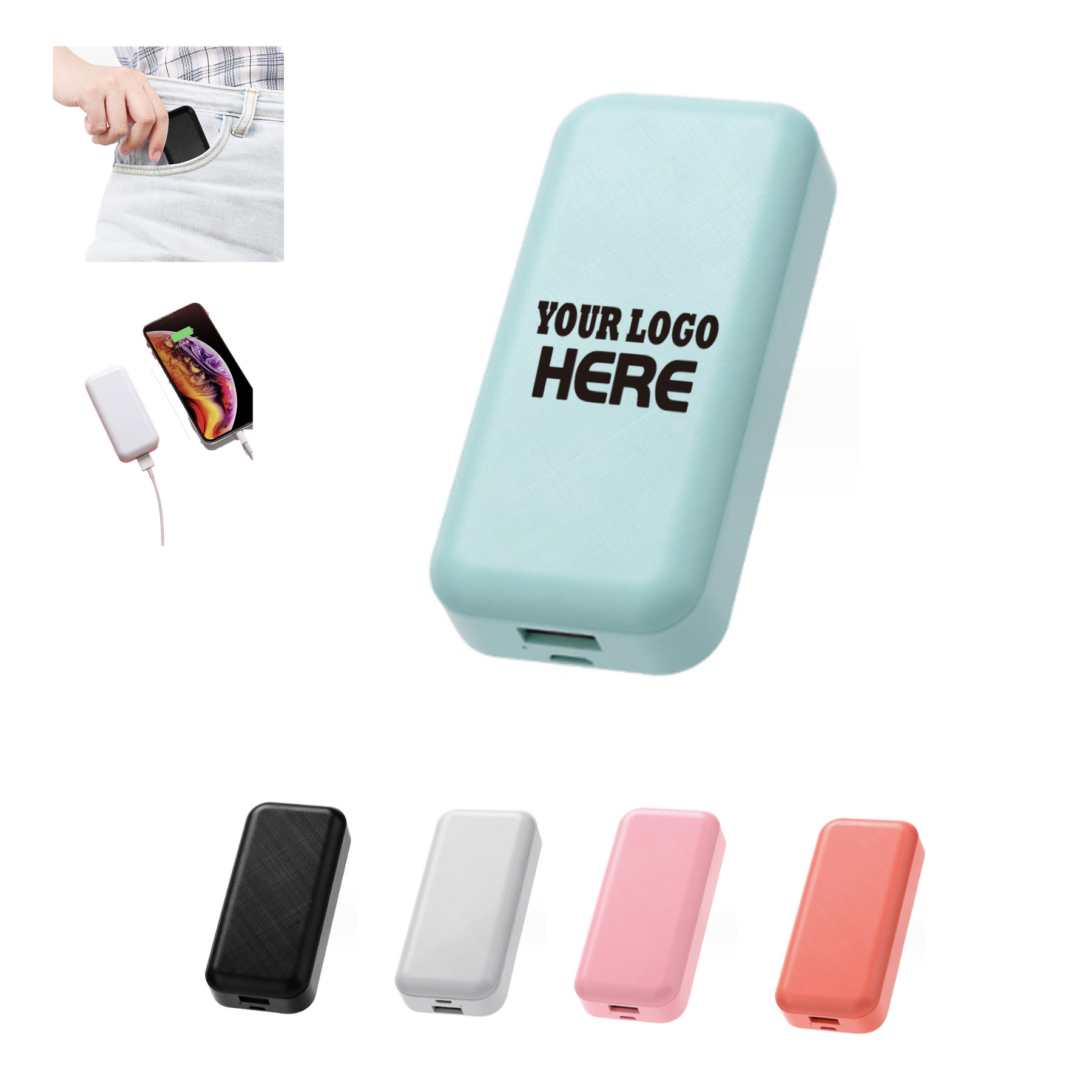 Rectangular Portable Power Bank 1