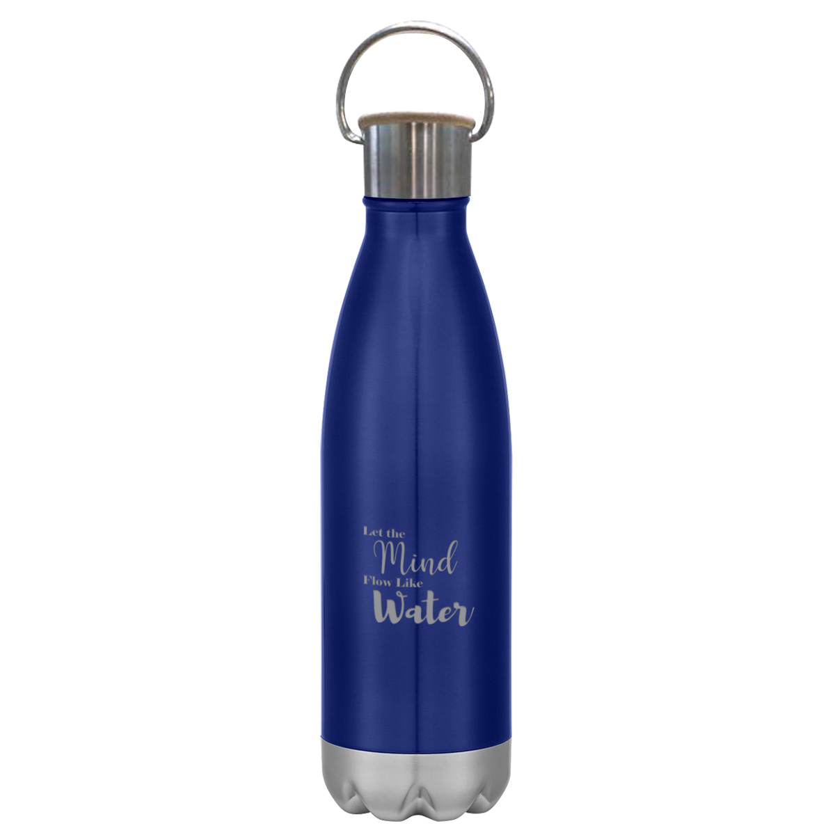 16 Oz. Swiggy Stainless Steel Bottle With Bamboo Lid, custom water bottle with logo imprint 2