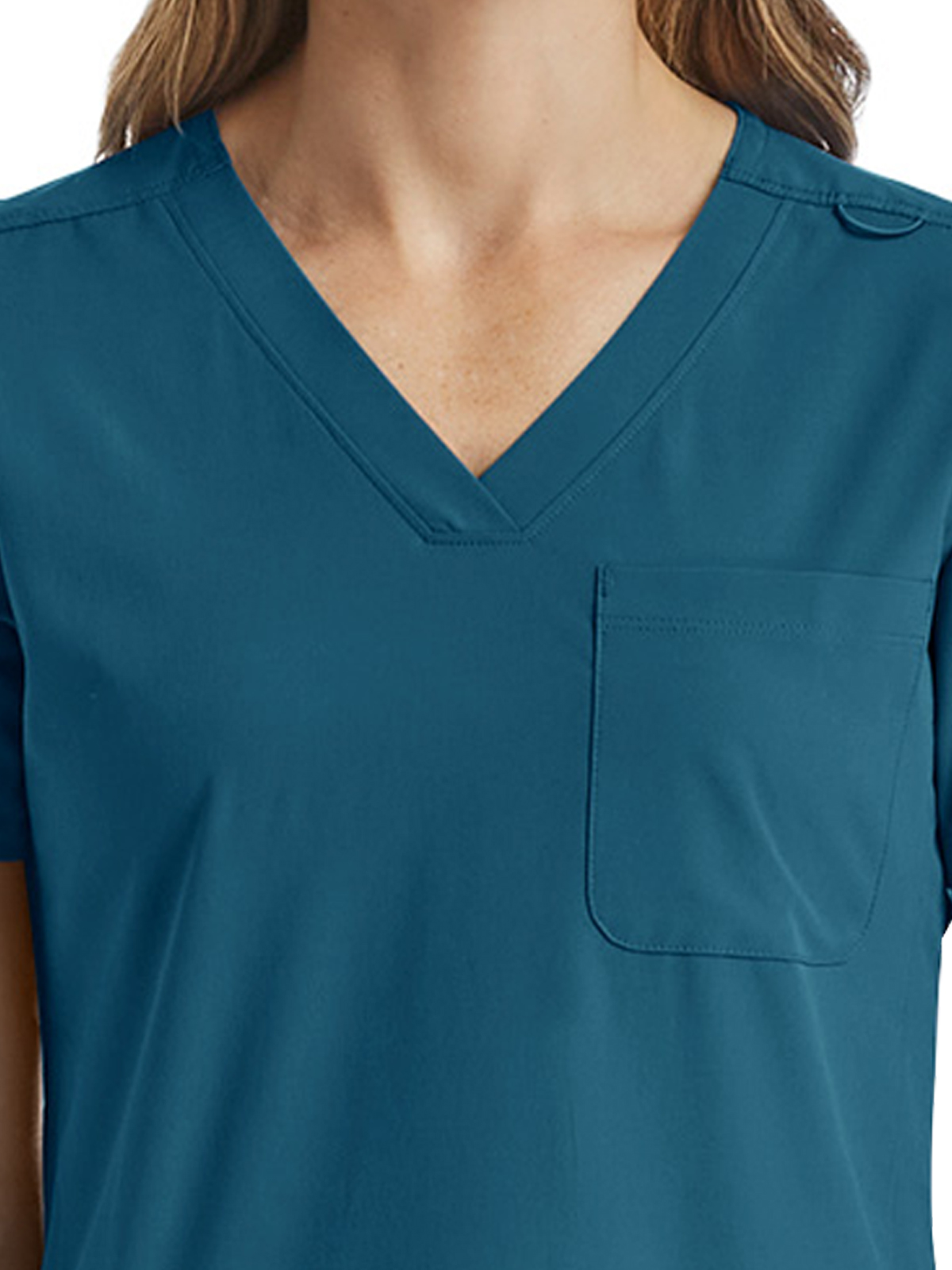 ScrubJoy Originals - Women's Fitted Six-Pocket V-Neck Top 2