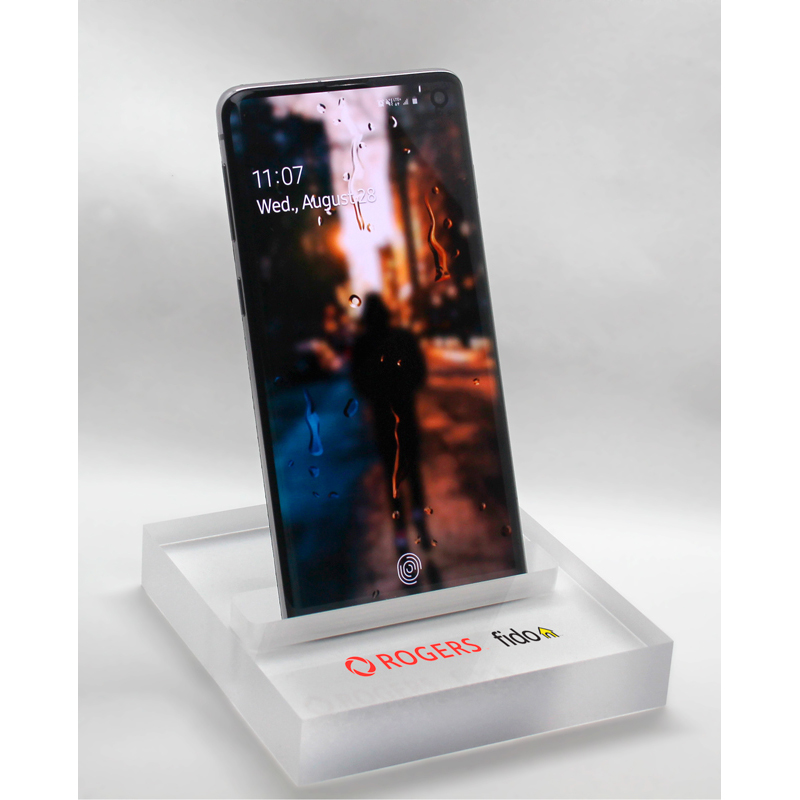 Smartphone Stand Paperweight 3/4" Clear Acrylic Square (4" x 4") Full Colour