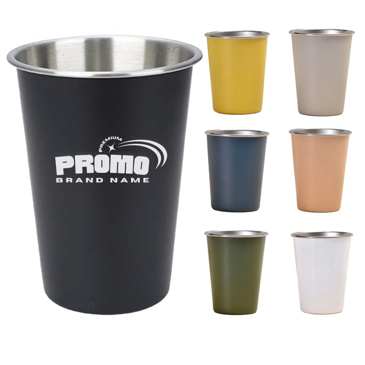 Stainless Stee Stackable Pint Drinking Cup 2
