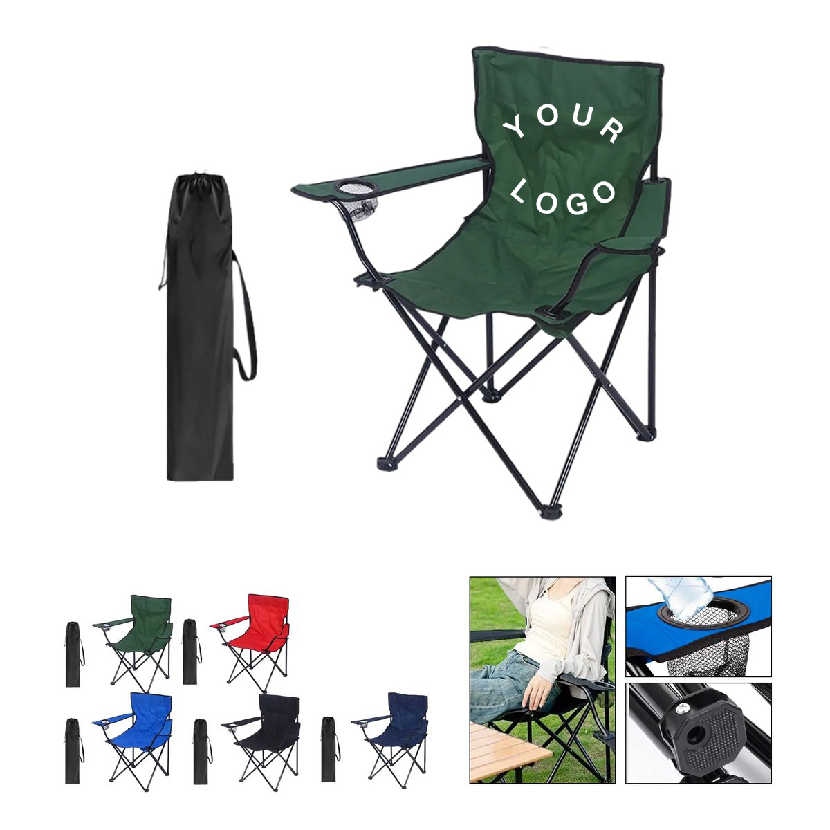 Comfortable Camping Chair with Foldable Design 2