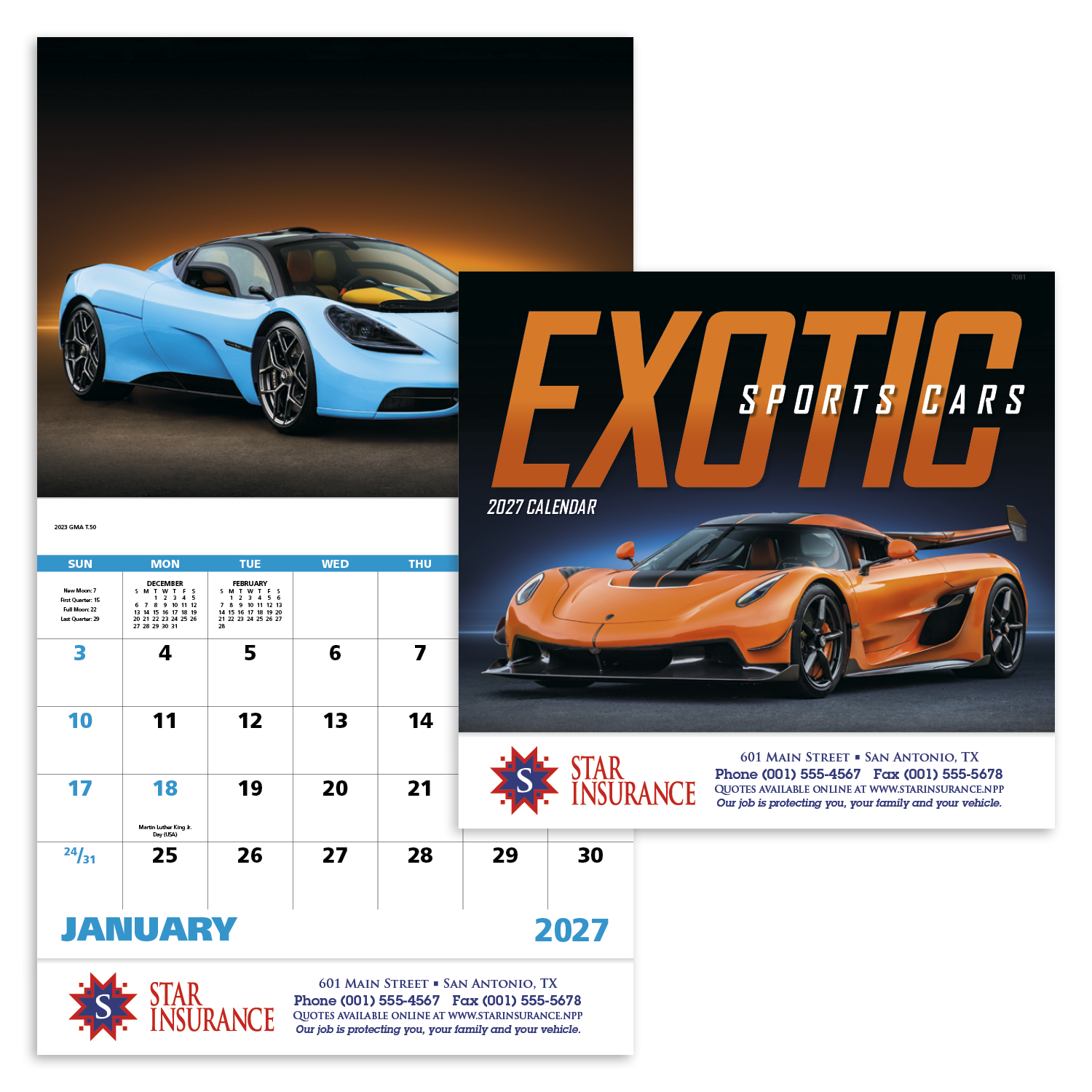 Good Value™ Exotic Sports Cars - Stapled Calendar 26