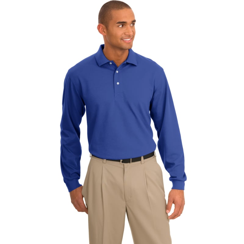 Port Authority Rapid Dry Long Sleeve Polo. 16