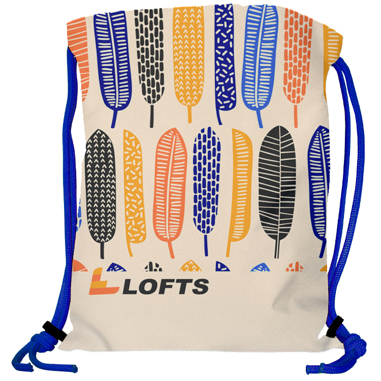 Super Drawstring Pack (Two side Imprint)-Royal Heavy Rope 5