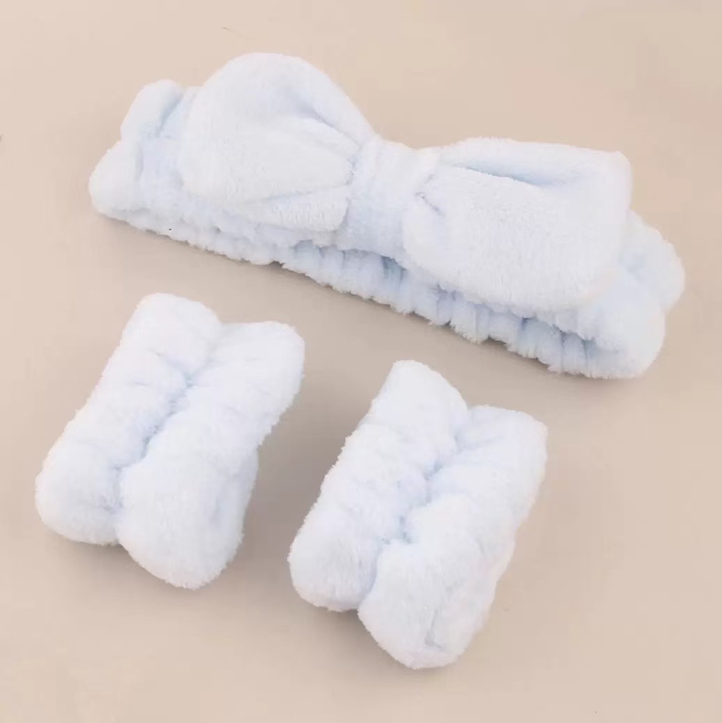 Spa Headband and Matching Wrist Bands for Washing Face 3