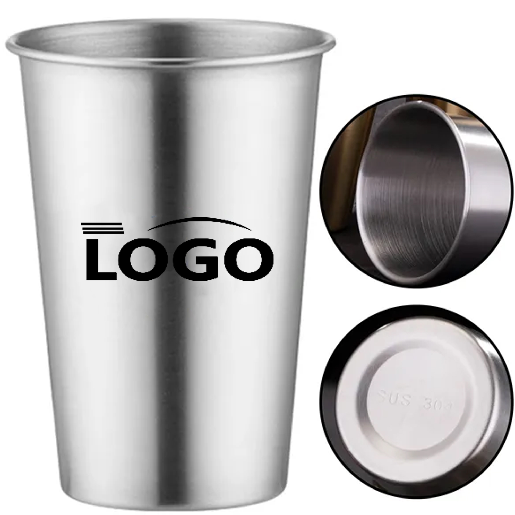 Stainless Steel Beer Cup 17oz SUS304 1