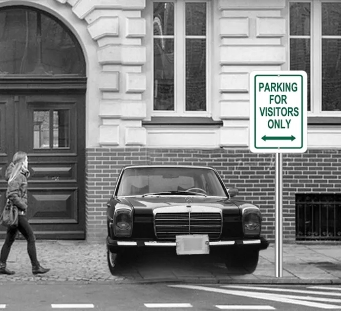 Reserved Parking Signs (1ft x 1ft) SQFT 2