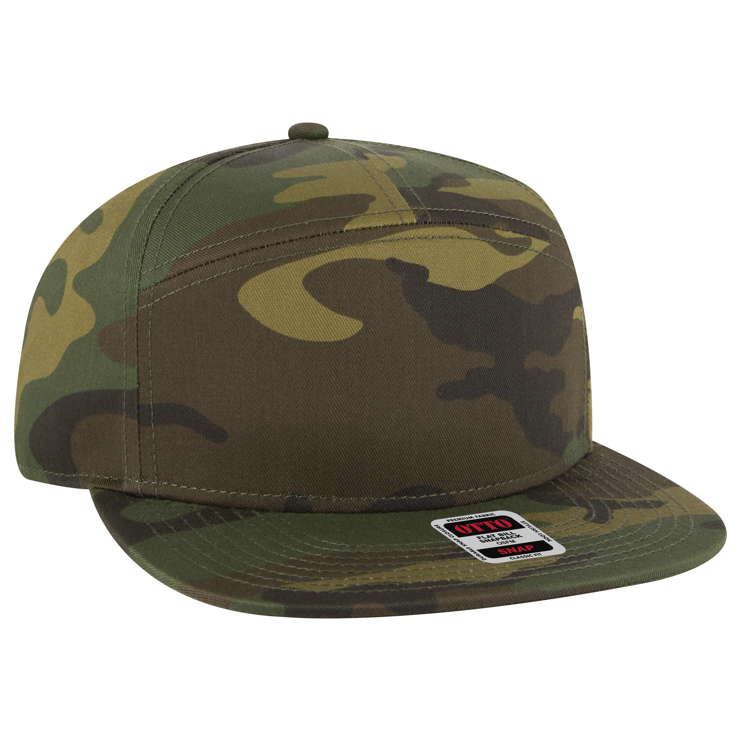 OTTO CAP® OTTO SNAP 7 Panel Pro Style Snapback Hat 19
