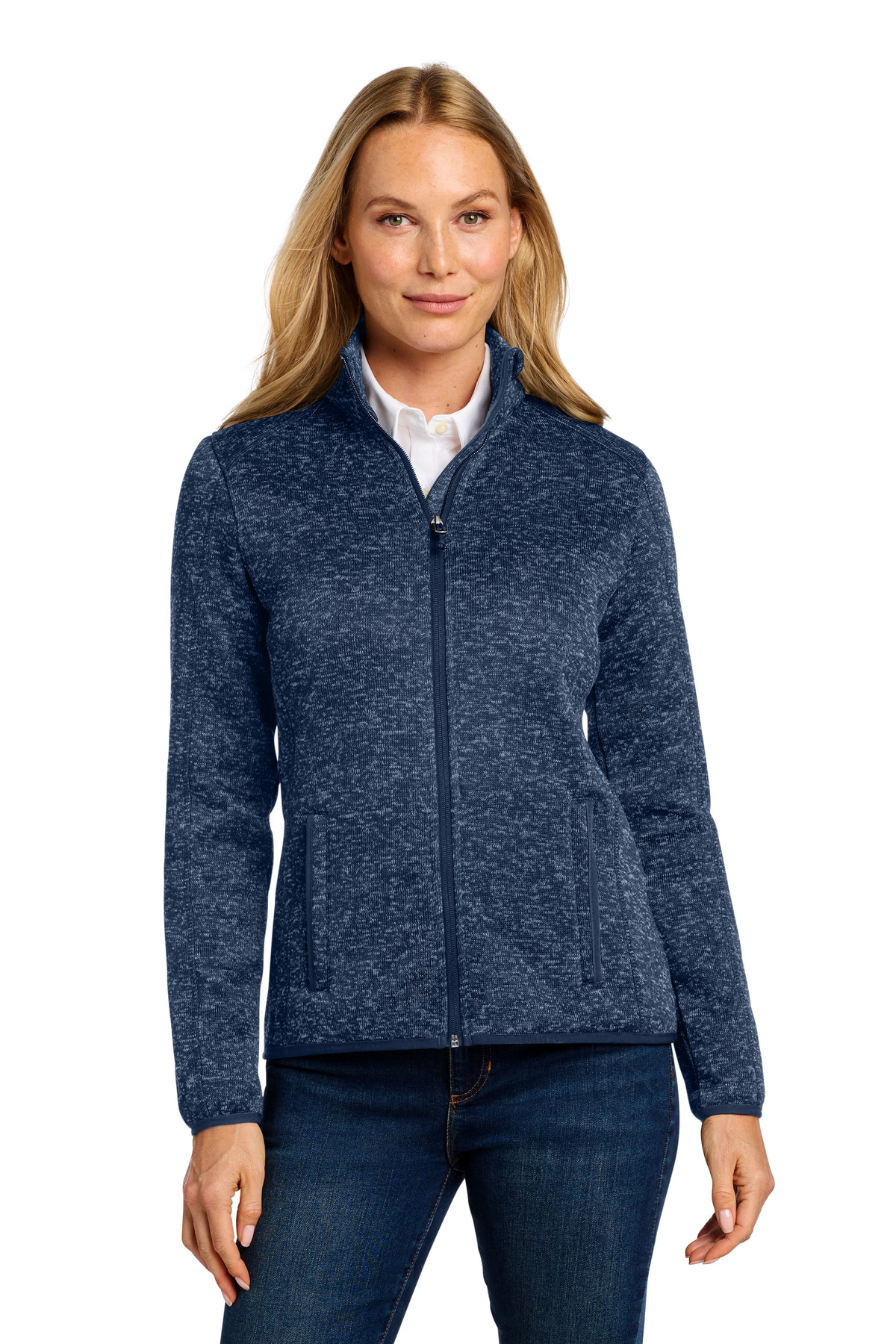 Port Authority Women's Sweater Fleece Jacket. L232 10