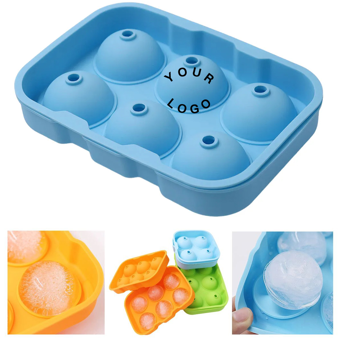 Silicone Ice Ball Mold for Whiskey and Cocktails 3