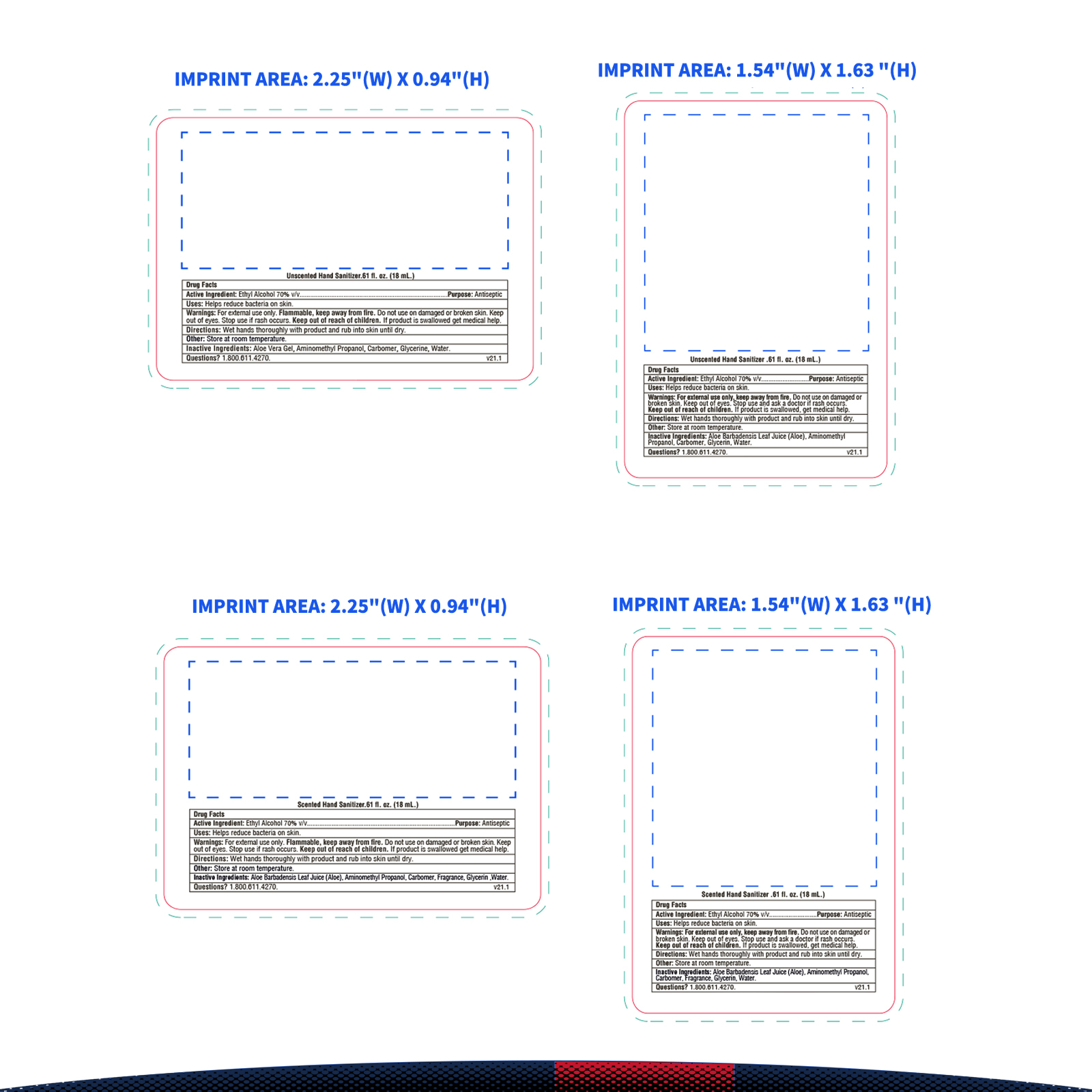 18 ML. Syntrel Credit Card Style Hand Sanitizer Spray 1