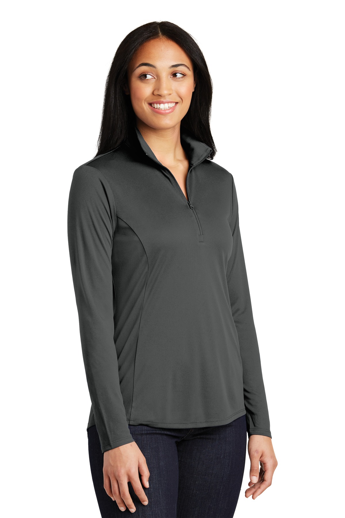 Sport-Tek Women's PosiCharge Competitor 1/4-Zip Pullover. LST357, custom hoodie or sweatshirt with logo imprint 37
