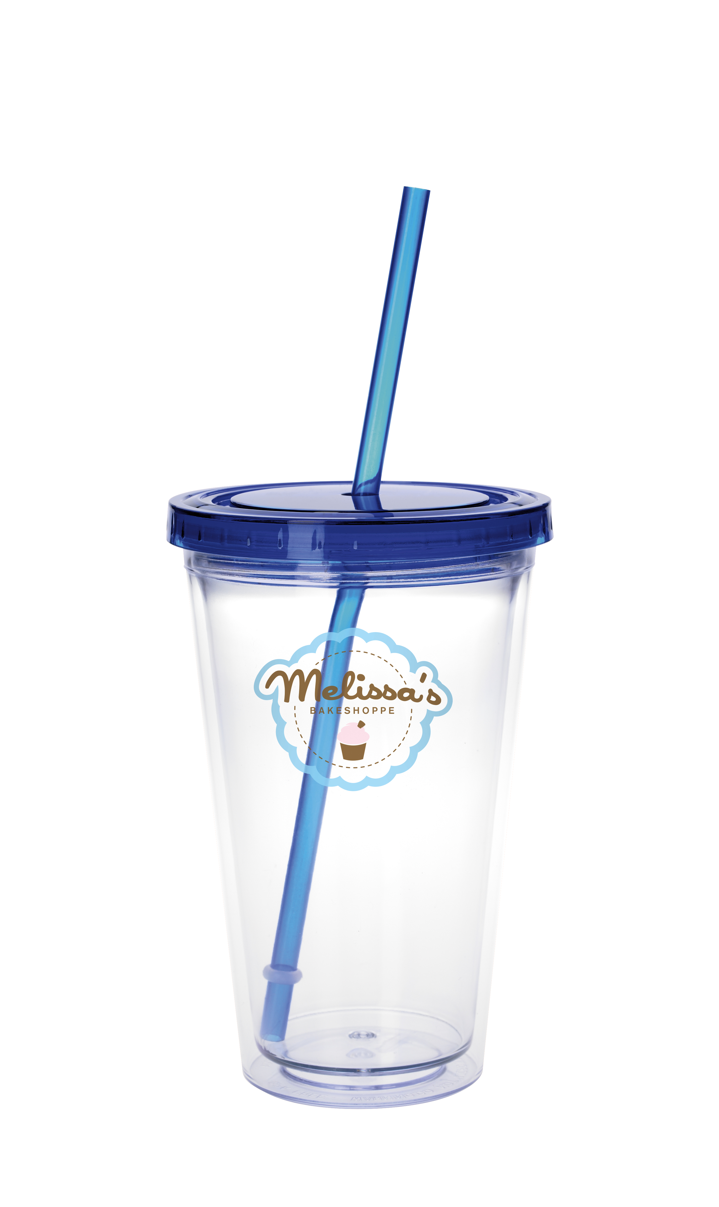 Good Value™ Clear Tumbler with Colored Lid - 18 oz. 50