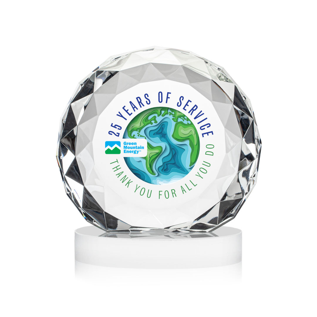 Seville VividPrint™ Award on Alberton Base - White 6