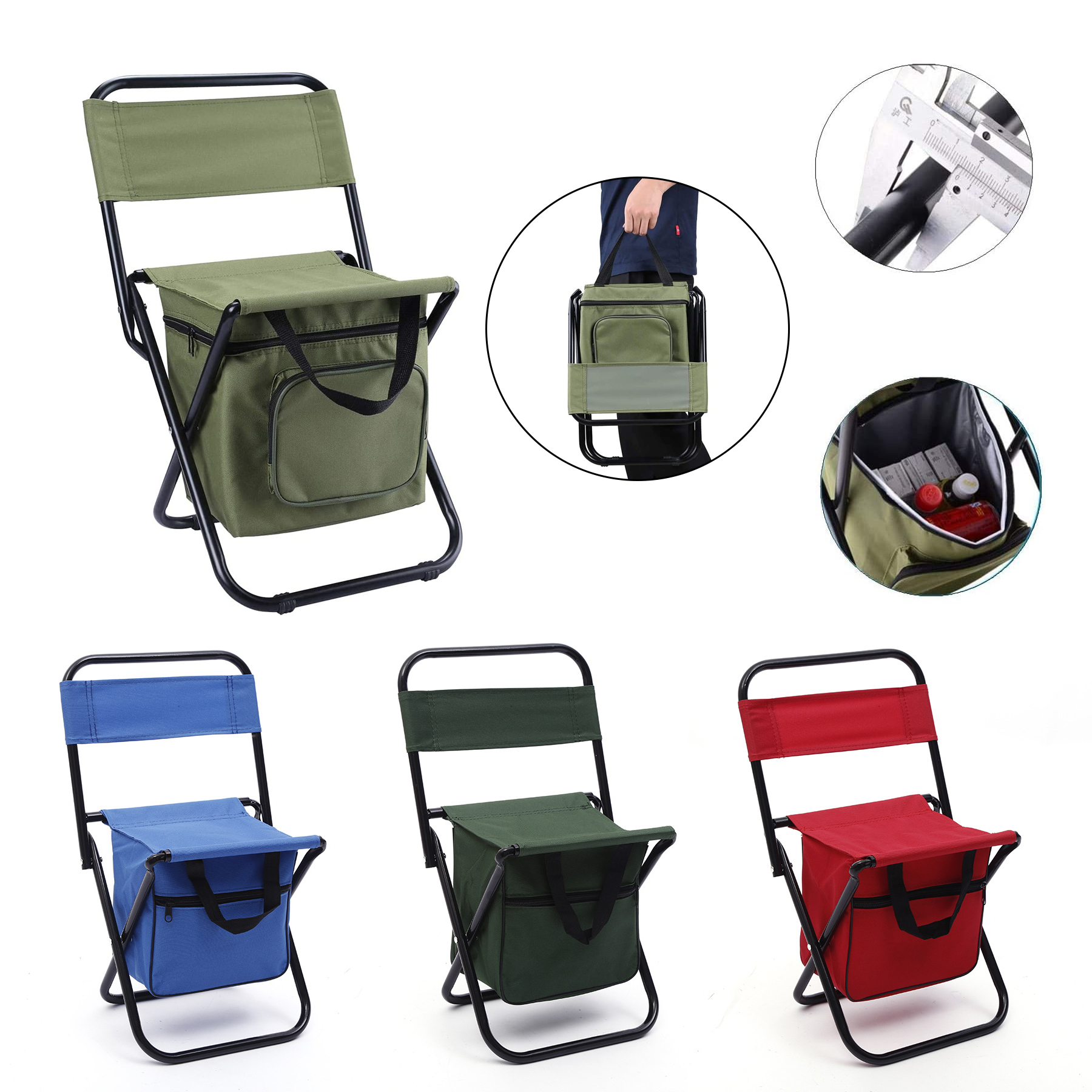Fishing Chair with Cooler Bag 2