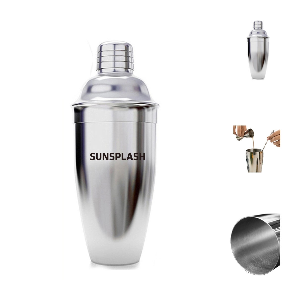 24 Oz. Stainless Steel Cocktail Shaker 1