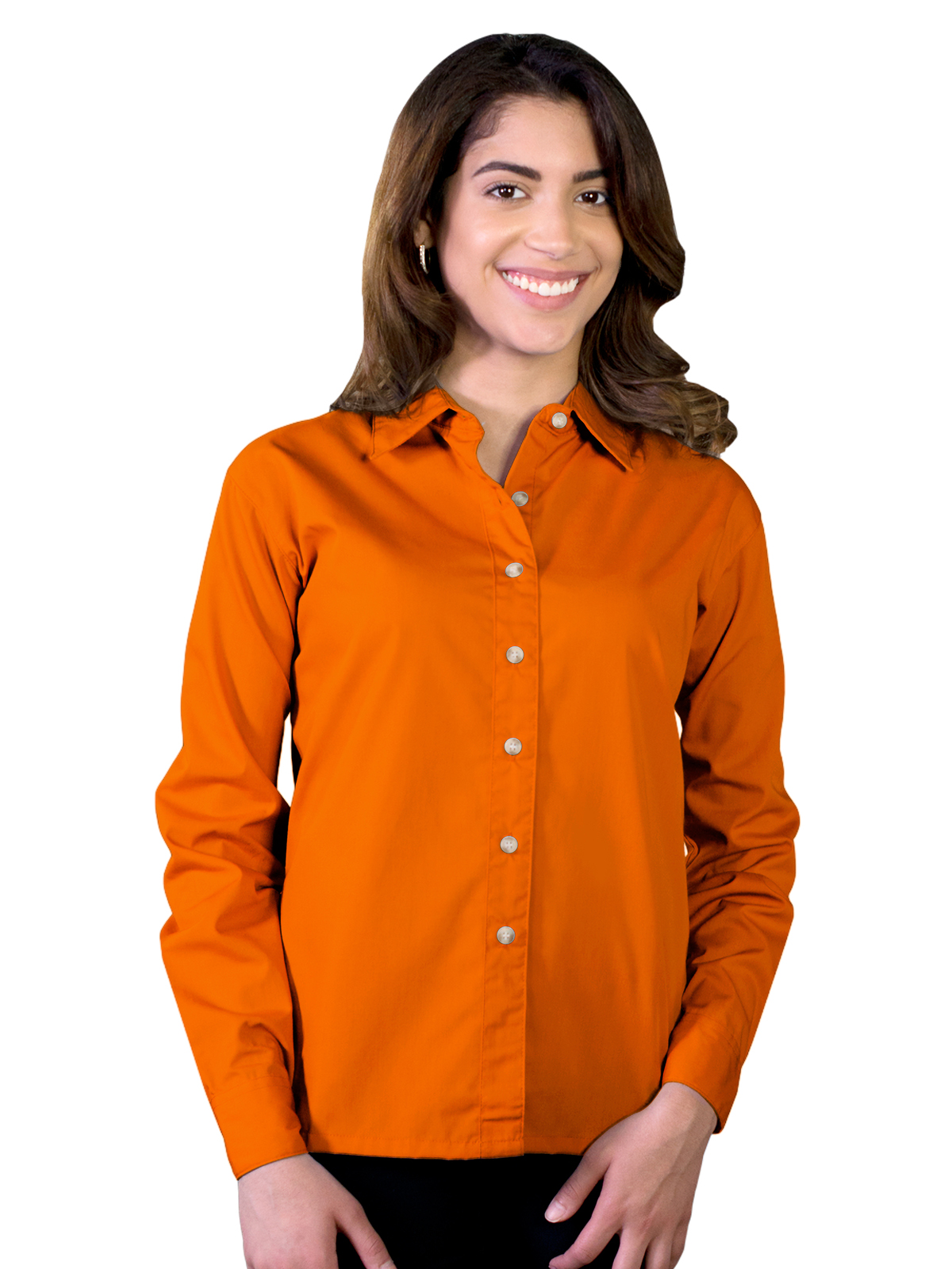 Blue Generation - Women's Pocketless Long Sleeve Superblend Poplin Shirt 58