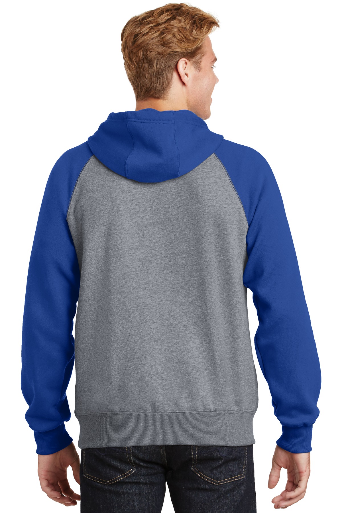 Sport-Tek Raglan Colorblock Pullover Hooded Sweatshirt. ST267 14