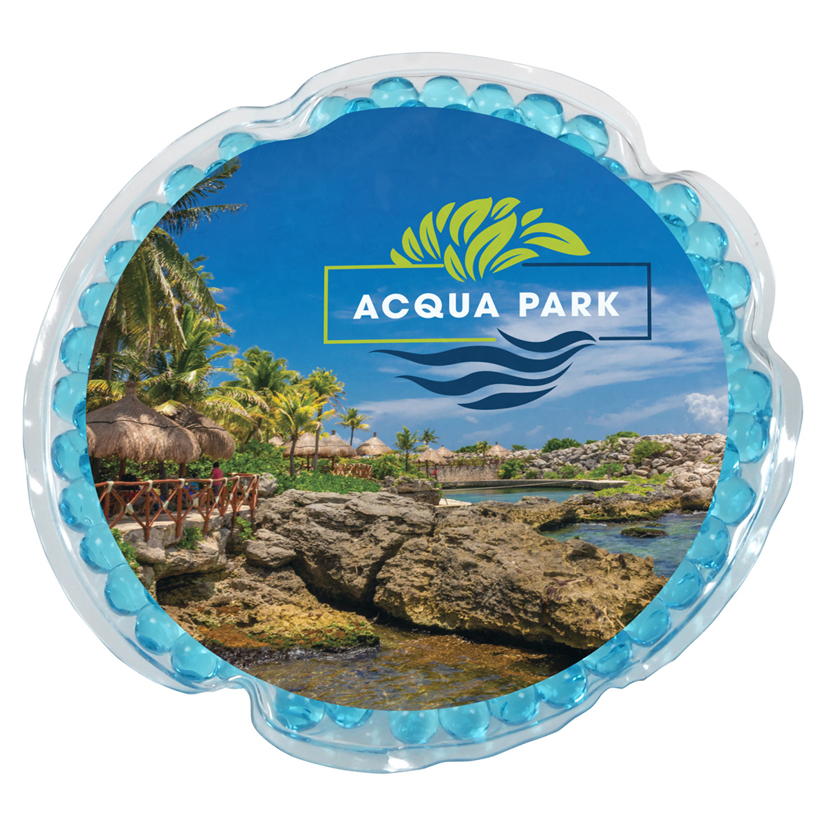 Full-Color Round Aqua Pearls™ Hot/Cold Pack 41