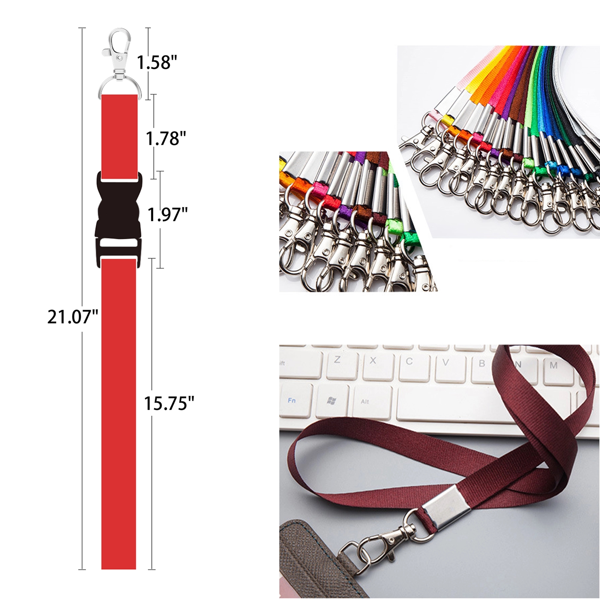 Polyester Lanyard w/ Safety Breakaway 2