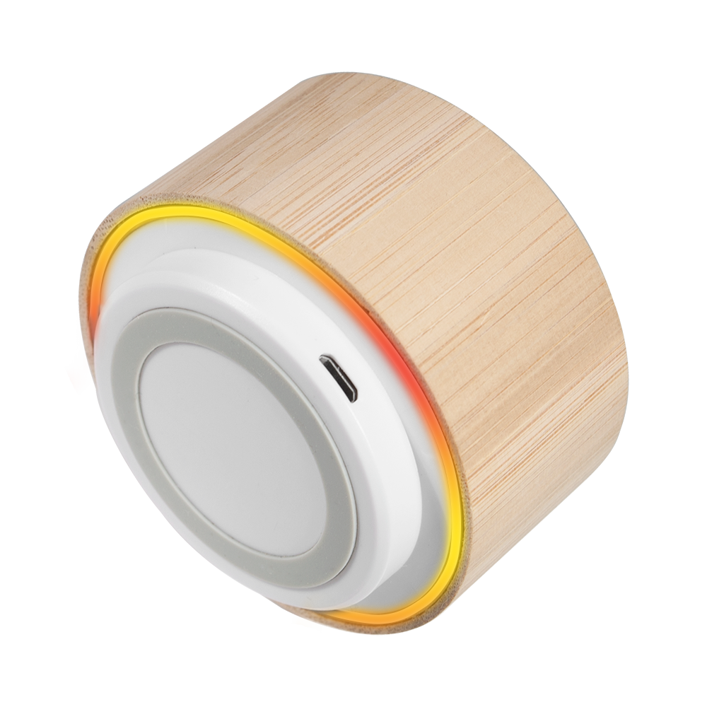 Drake Bamboo Colorful Light-Up Bluetooth Speaker 2