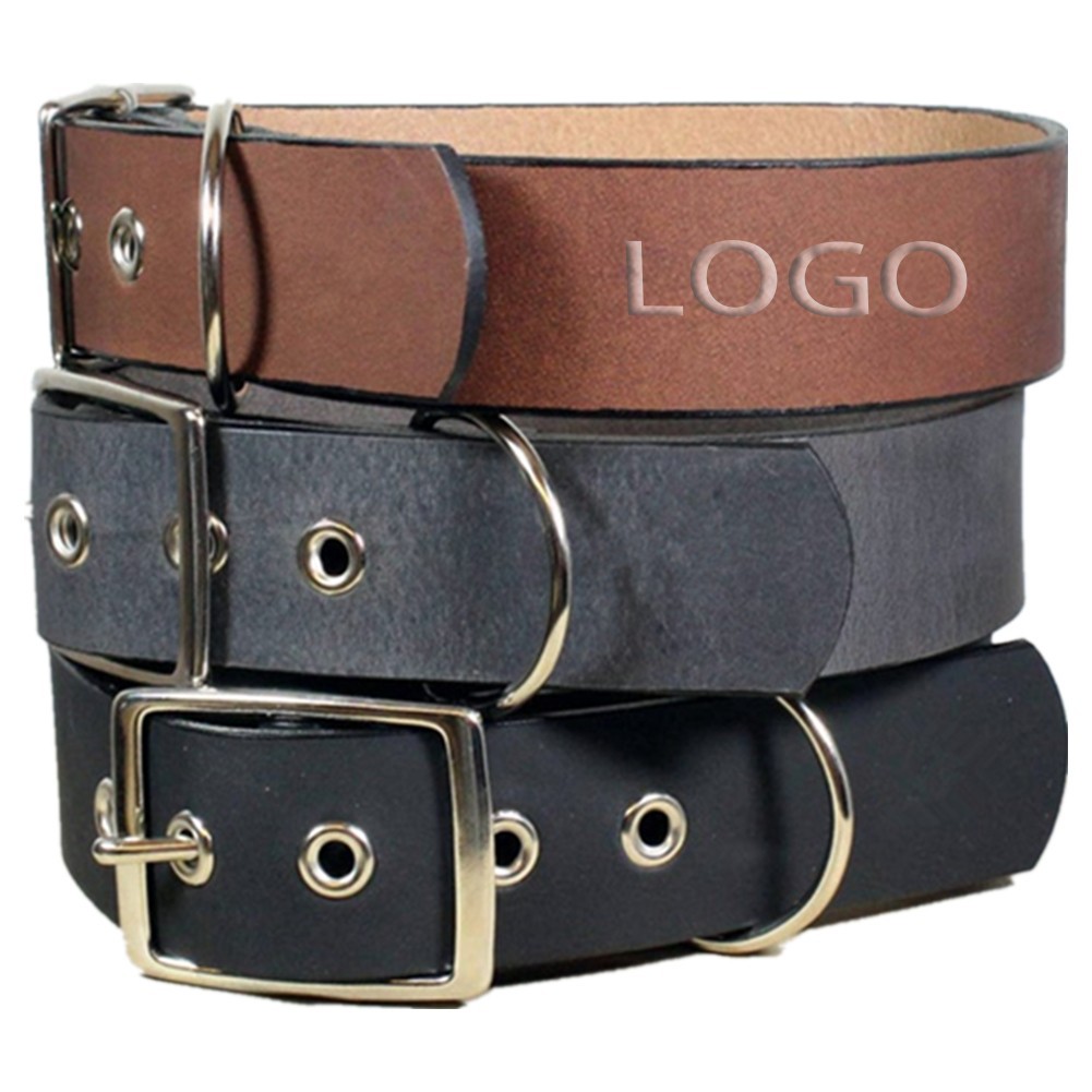 Leather Pet Collar Dog Leash 2