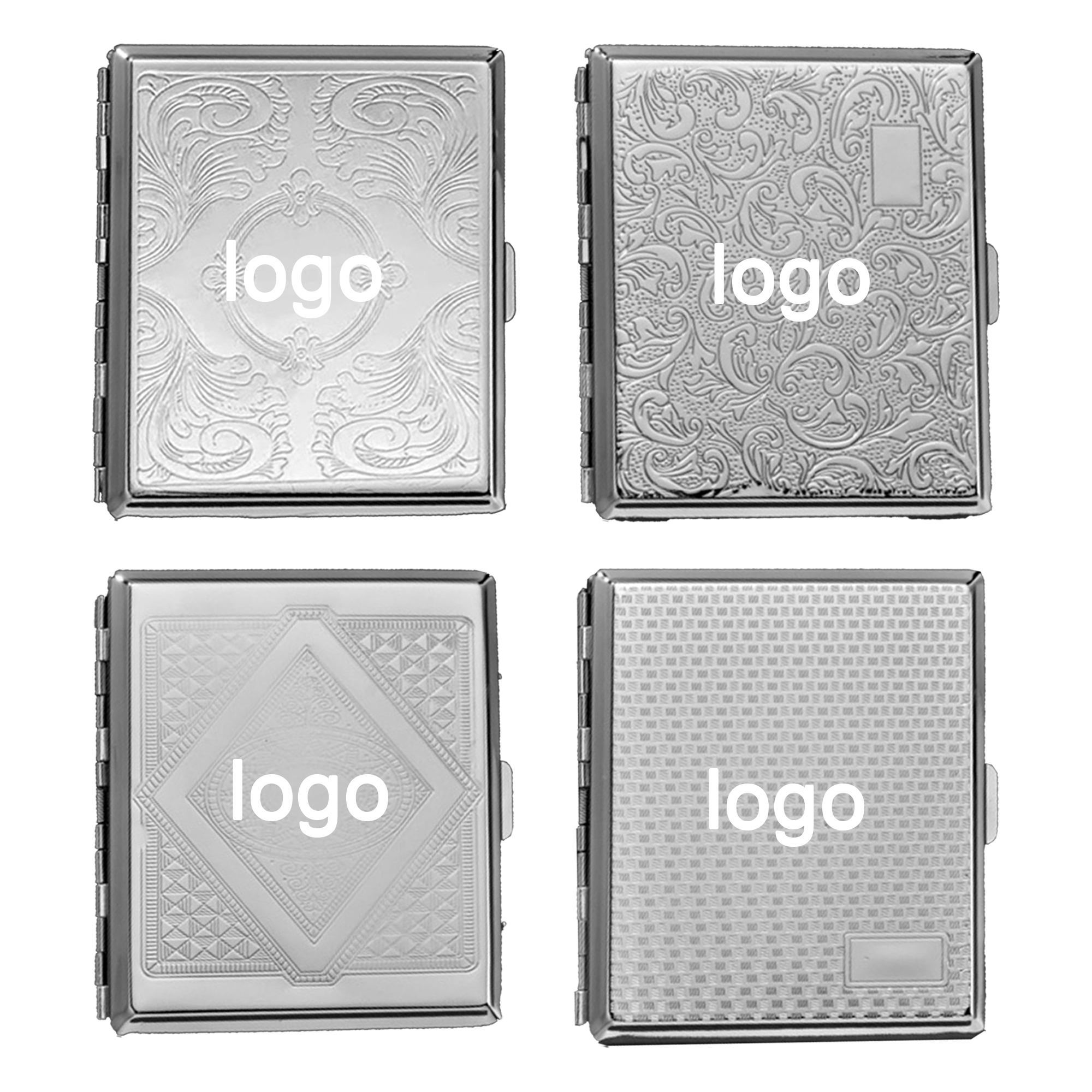 Vintage-Style Stainless Steel Cigarette Case 2