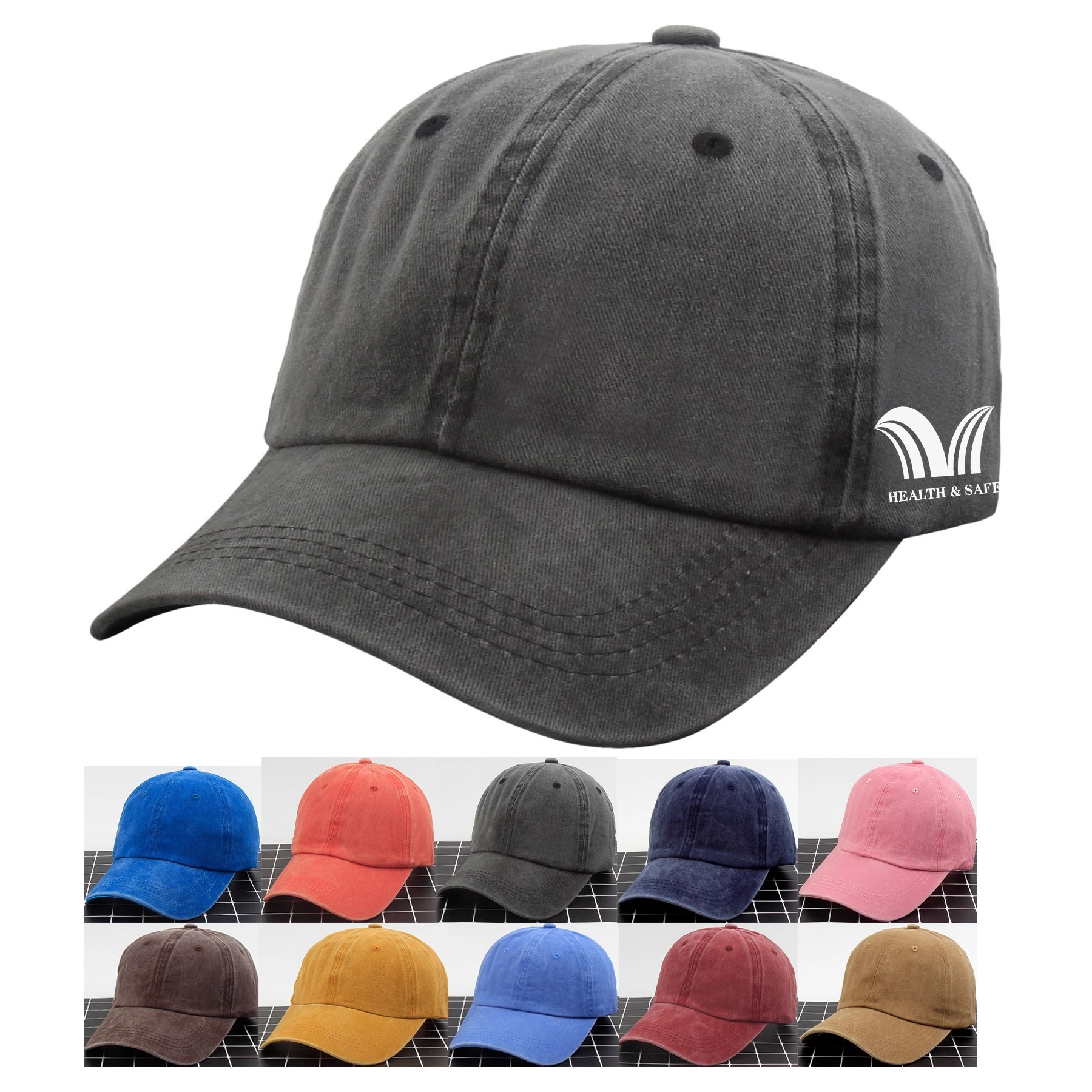 Aging Treatment Cotton  Baseball Cap 3